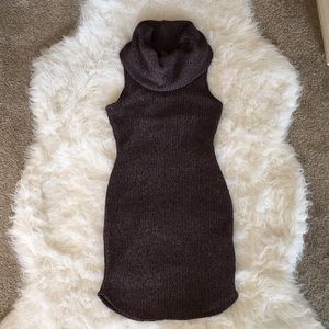Mauve/purple-ish Cowl Neck Dress